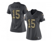 Women's Nike Houston Texans #15 Will Fuller V Limited Black 2016 Salute to Service NFL Jersey