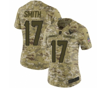 Women's Nike Houston Texans #17 Vyncint Smith Limited Camo 2018 Salute to Service NFL Jersey