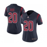 Women's Nike Houston Texans #20 Justin Reid Limited Navy Blue Rush Vapor Untouchable NFL Jersey