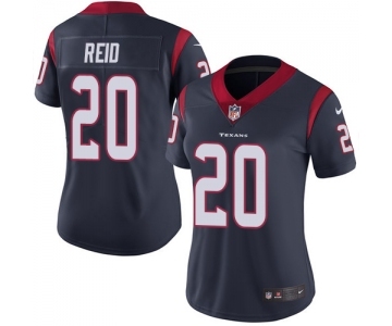 Women's Nike Houston Texans #20 Justin Reid Navy Blue Team Color Vapor Untouchable Elite Player NFL Jersey