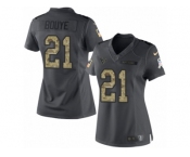 Women's Nike Houston Texans #21 A.J. Bouye Limited Black 2016 Salute to Service NFL Jersey