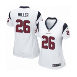 Women's Nike Houston Texans #26 Lamar Miller Game White NFL Jersey