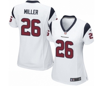 Women's Nike Houston Texans #26 Lamar Miller Game White NFL Jersey