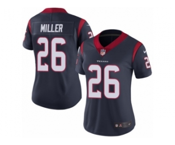 Women's Nike Houston Texans #26 Lamar Miller Vapor Untouchable Limited Navy Blue Team Color NFL Jersey