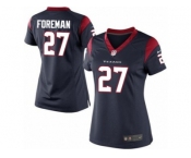 Women's Nike Houston Texans #27 D'Onta Foreman Limited Navy Blue Team Color NFL Jersey