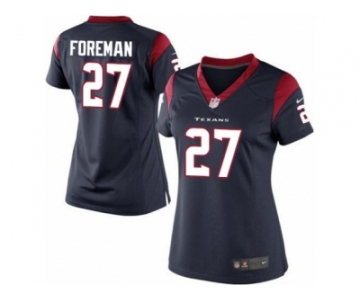 Women's Nike Houston Texans #27 D'Onta Foreman Limited Navy Blue Team Color NFL Jersey