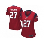 Women's Nike Houston Texans #27 D'Onta Foreman Limited Red Alternate NFL Jersey