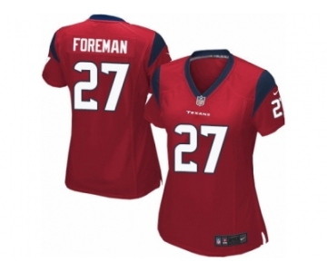 Women's Nike Houston Texans #27 D'Onta Foreman Limited Red Alternate NFL Jersey