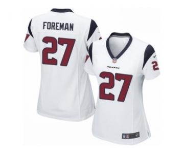 Women's Nike Houston Texans #27 D'Onta Foreman Limited White NFL Jersey