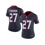 Women's Nike Houston Texans #27 D'Onta Foreman Vapor Untouchable Limited Navy Blue Team Color NFL Jersey