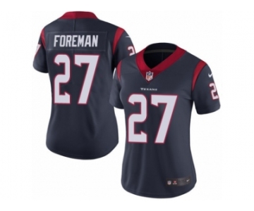 Women's Nike Houston Texans #27 D'Onta Foreman Vapor Untouchable Limited Navy Blue Team Color NFL Jersey