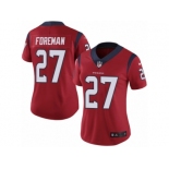 Women's Nike Houston Texans #27 D'Onta Foreman Vapor Untouchable Limited Red Alternate NFL Jersey