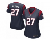 Women's Nike Houston Texans #27 Jose Altuve Game Navy Blue Team Color NFL Jersey