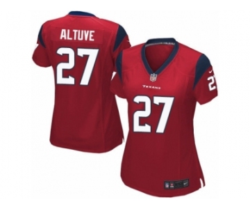 Women's Nike Houston Texans #27 Jose Altuve Game Red Alternate NFL Jersey