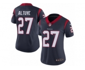 Women's Nike Houston Texans #27 Jose Altuve Vapor Untouchable Limited Navy Blue Team Color NFL Jersey