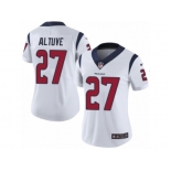 Women's Nike Houston Texans #27 Jose Altuve Vapor Untouchable Limited White NFL Jersey