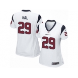 Women's Nike Houston Texans #29 Andre Hal Limited White NFL Jersey