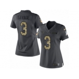 Women's Nike Houston Texans #3 Tom Savage Limited Black 2016 Salute to Service NFL Jersey