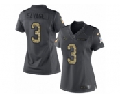 Women's Nike Houston Texans #3 Tom Savage Limited Black 2016 Salute to Service NFL Jersey