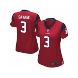 Women's Nike Houston Texans #3 Tom Savage Red Alternate Stitched NFL Elite Jersey