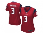 Women's Nike Houston Texans #3 Tom Savage Red Alternate Stitched NFL Elite Jersey