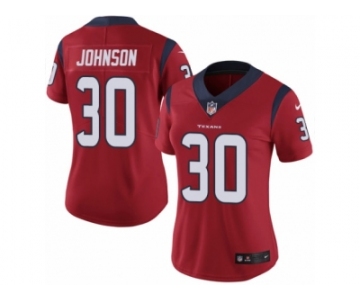 Women's Nike Houston Texans #30 Kevin Johnson Vapor Untouchable Limited Red Alternate NFL Jersey