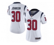 Women's Nike Houston Texans #30 Kevin Johnson Vapor Untouchable Limited White NFL Jersey