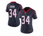 Women's Nike Houston Texans #34 Tyler Ervin Vapor Untouchable Limited Navy Blue Team Color NFL Jersey