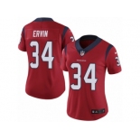 Women's Nike Houston Texans #34 Tyler Ervin Vapor Untouchable Limited Red Alternate NFL Jersey