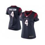 Women's Nike Houston Texans #4 Deshaun Watson Limited Navy Blue Team Color NFL Jersey