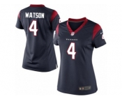 Women's Nike Houston Texans #4 Deshaun Watson Limited Navy Blue Team Color NFL Jersey