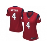 Women's Nike Houston Texans #4 Deshaun Watson Limited Red Alternate NFL Jersey