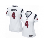 Women's Nike Houston Texans #4 Deshaun Watson Limited White NFL Jersey