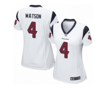 Women's Nike Houston Texans #4 Deshaun Watson Limited White NFL Jersey