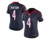 Women's Nike Houston Texans #4 Deshaun Watson Vapor Untouchable Limited Navy Blue Team Color NFL Jersey