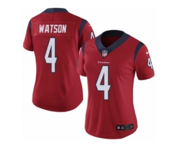 Women's Nike Houston Texans #4 Deshaun Watson Vapor Untouchable Limited Red Alternate NFL Jersey