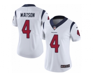 Women's Nike Houston Texans #4 Deshaun Watson Vapor Untouchable Limited White NFL Jersey