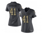 Women's Nike Houston Texans #41 Zach Cunningham Limited Black 2016 Salute to Service NFL Jersey