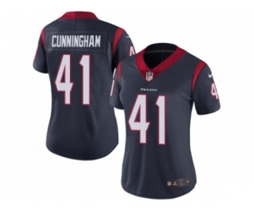 Women's Nike Houston Texans #41 Zach Cunningham Vapor Untouchable Limited Navy Blue Team Color NFL Jersey