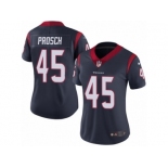 Women's Nike Houston Texans #45 Jay Prosch Vapor Untouchable Limited Navy Blue Team Color NFL Jersey