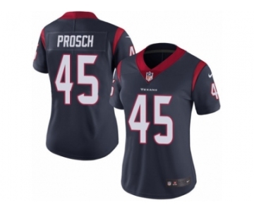 Women's Nike Houston Texans #45 Jay Prosch Vapor Untouchable Limited Navy Blue Team Color NFL Jersey