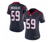 Women's Nike Houston Texans #59 Whitney Mercilus Vapor Untouchable Limited Navy Blue Team Color NFL Jersey