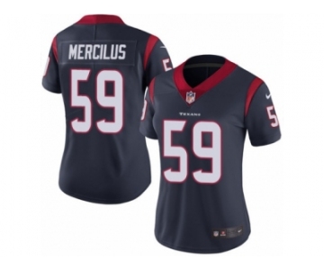 Women's Nike Houston Texans #59 Whitney Mercilus Vapor Untouchable Limited Navy Blue Team Color NFL Jersey