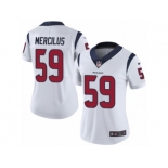 Women's Nike Houston Texans #59 Whitney Mercilus Vapor Untouchable Limited White NFL Jersey