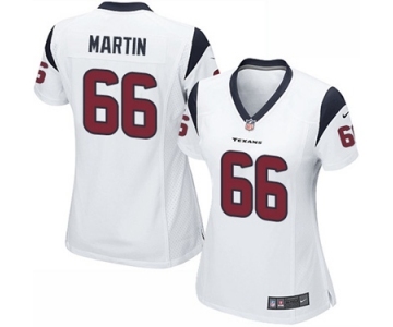 Women's Nike Houston Texans #66 Nick Martin Game White NFL Jersey