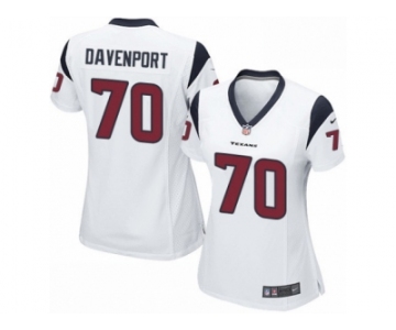 Women's Nike Houston Texans #70 Julien Davenport Limited White NFL Jersey