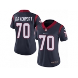 Women's Nike Houston Texans #70 Julien Davenport Vapor Untouchable Limited Navy Blue Team Color NFL Jersey