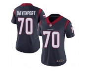 Women's Nike Houston Texans #70 Julien Davenport Vapor Untouchable Limited Navy Blue Team Color NFL Jersey