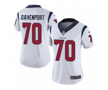 Women's Nike Houston Texans #70 Julien Davenport Vapor Untouchable Limited White NFL Jersey