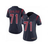 Women's Nike Houston Texans #71 Xavier Su'a-Filo Limited Navy Blue Rush NFL Jersey